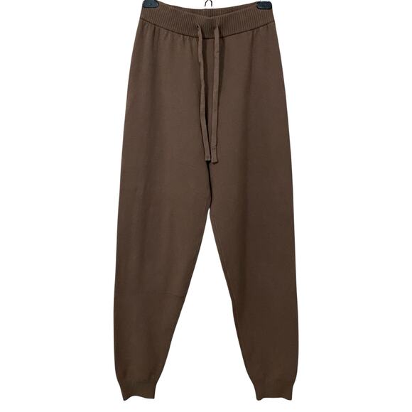 Nuuds Luxe Knit Jogger XS Mocha Sweatpants Neutral Lounge Quiet Luxury Soft - Picture 11 of 13